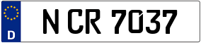 Trailer License Plate